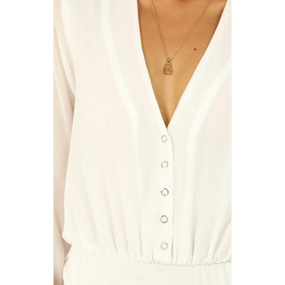 NWT White Still Intrigued Bodysuit - Picture 3 of 7